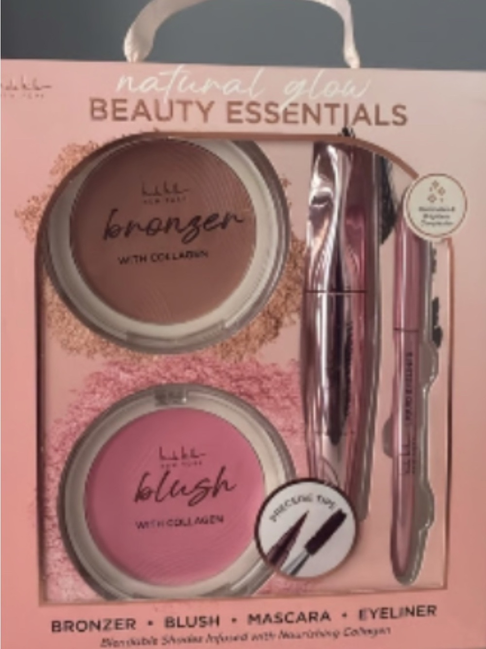 Natural Glow Beauty Essentials Bronzer & Blush Set — Brown Bronzer & Pink Blush